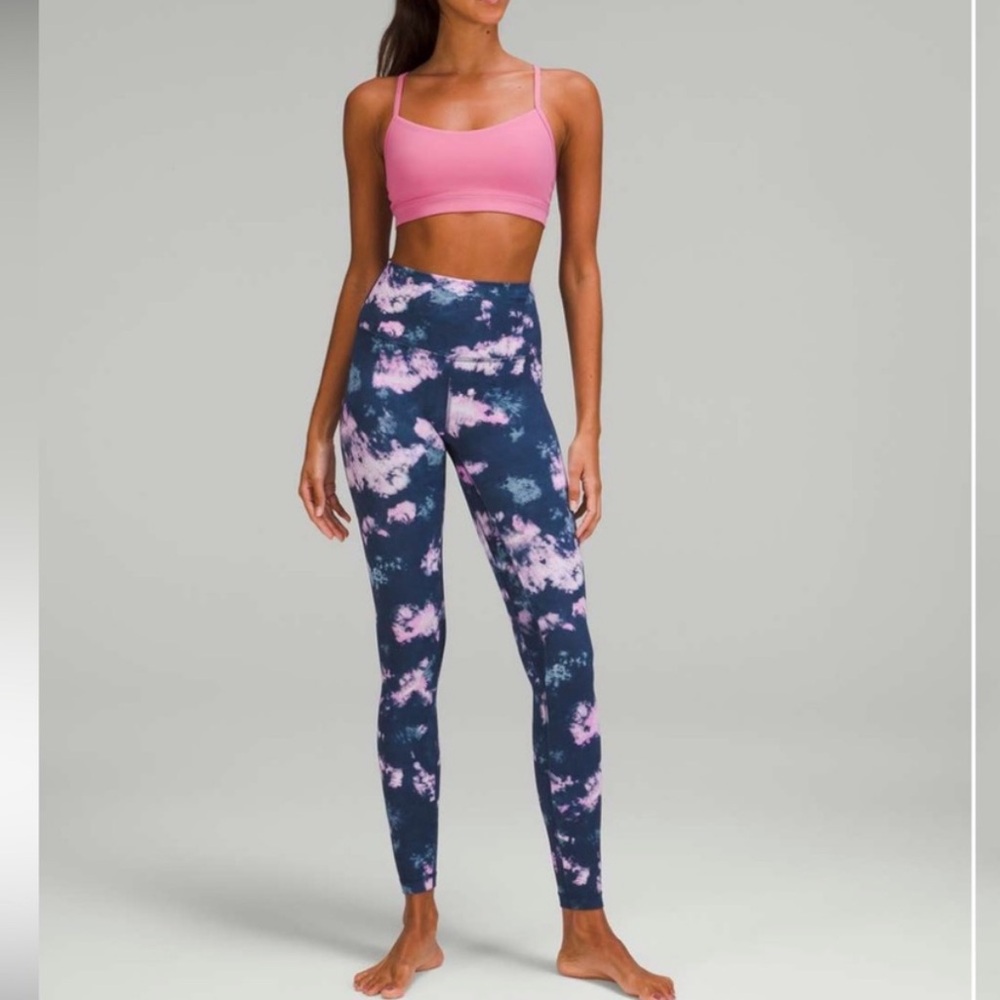 ✨🩷lululemon Align🩷✨EUC S10 High-Rise Pant 28" in Tie Dye Mineral Blue Multi. - Picture 4 of 8